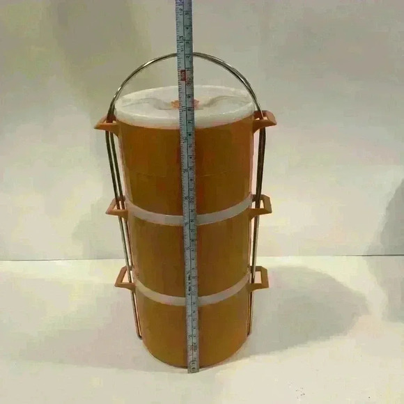 Vintage Stacking Containers with Rack - Picture 9 of 9